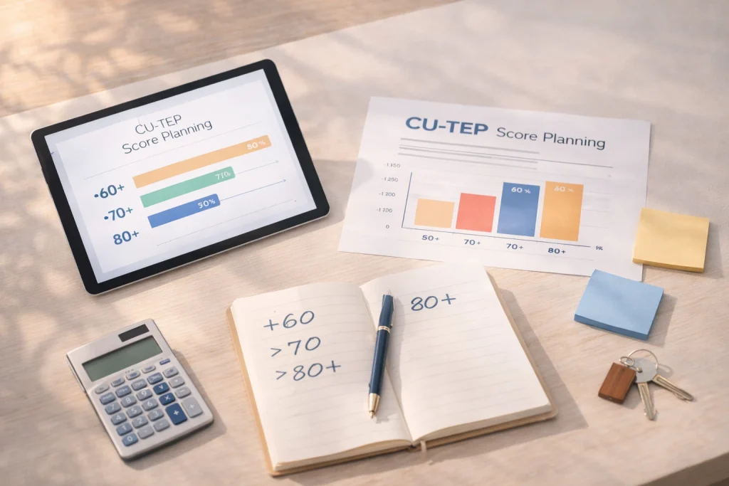 เกณฑ์คะแนน CU-TEP: ต้องได้เท่าไหร่? วิเคราะห์เป้าหมาย 60-80+ ส าหรับยื่น ป.ตรี และ ป.โท