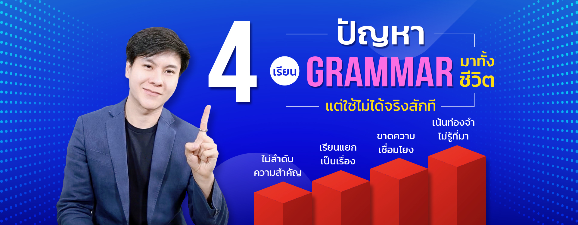 ปรับพื้นฐานแกรมม่าสอบ cu tep toeic ietlts