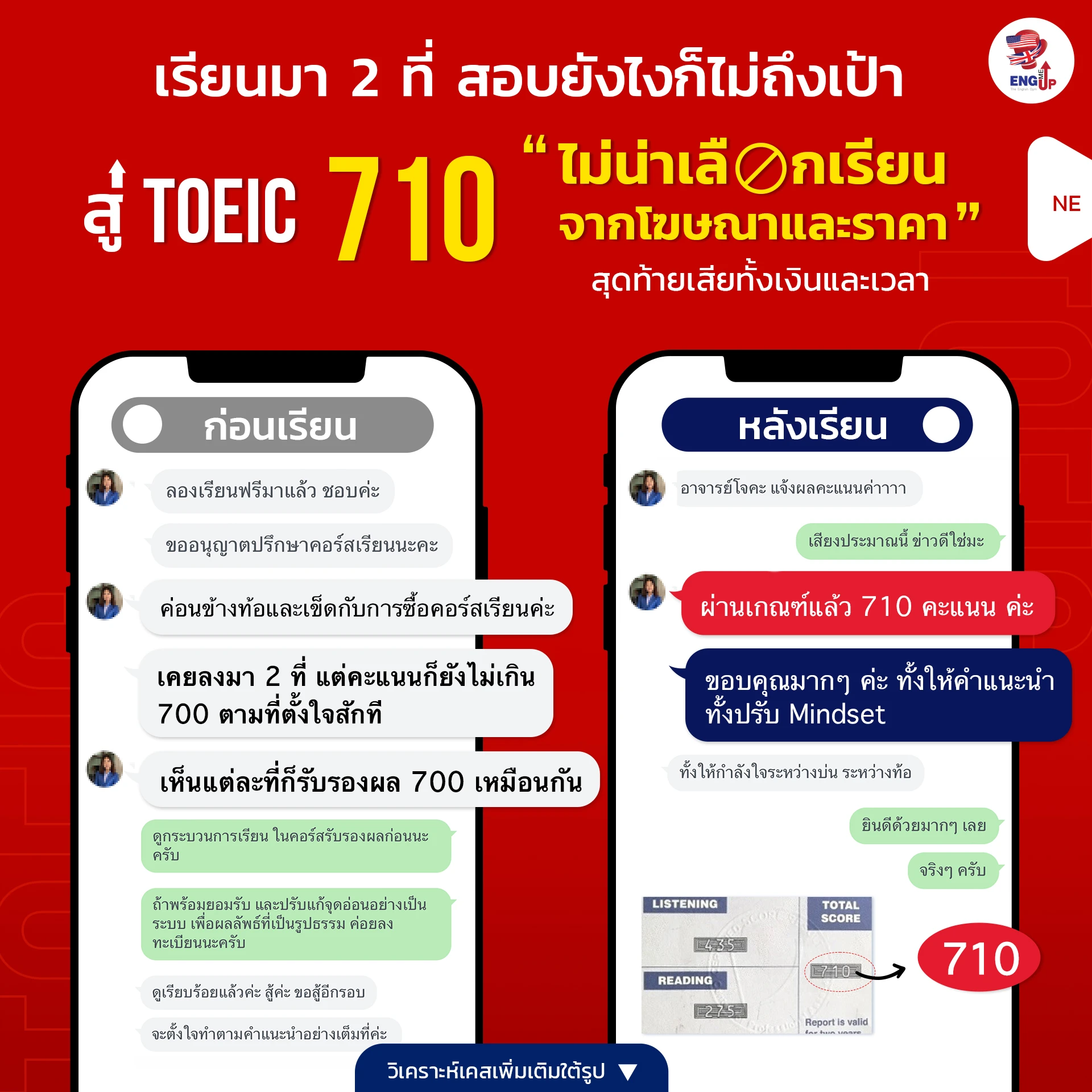 รีวิวสอบ TOEIC 710